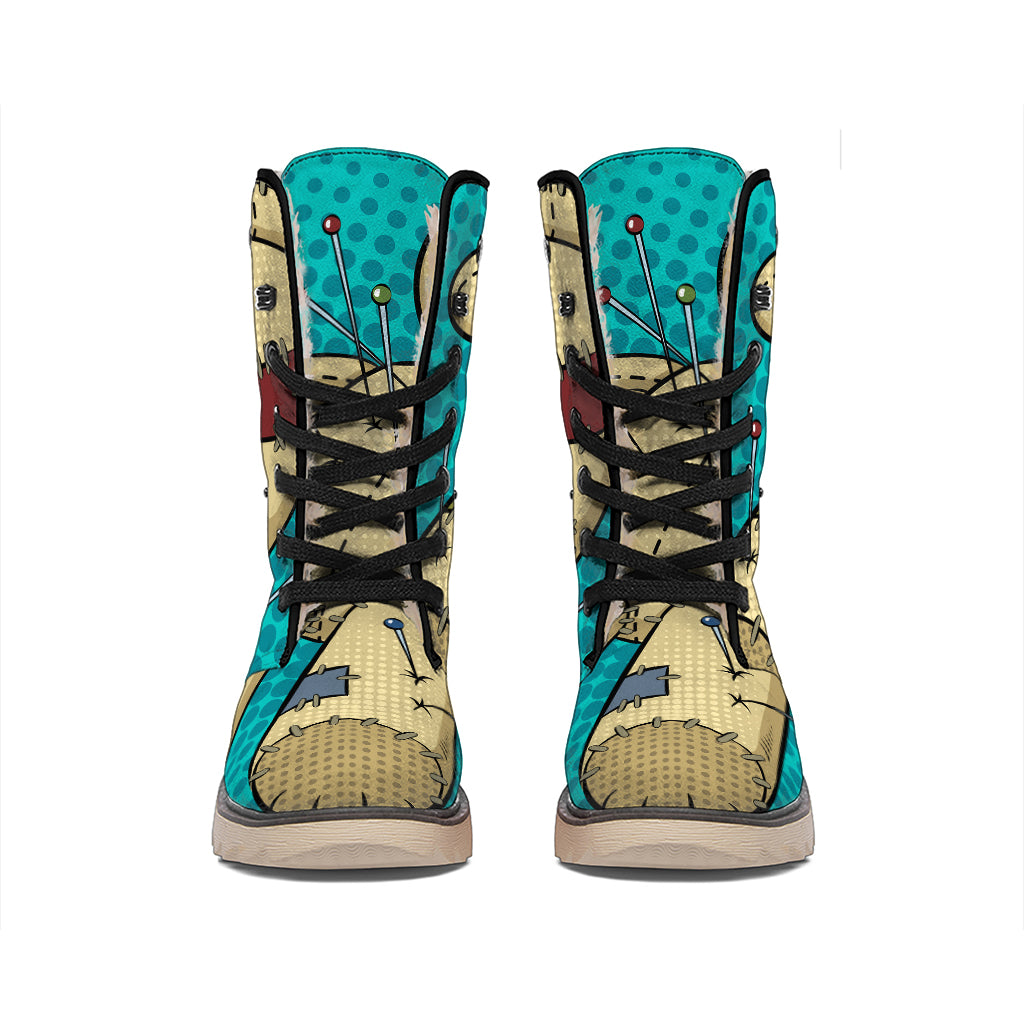Voodoo Doll Print Winter Boots