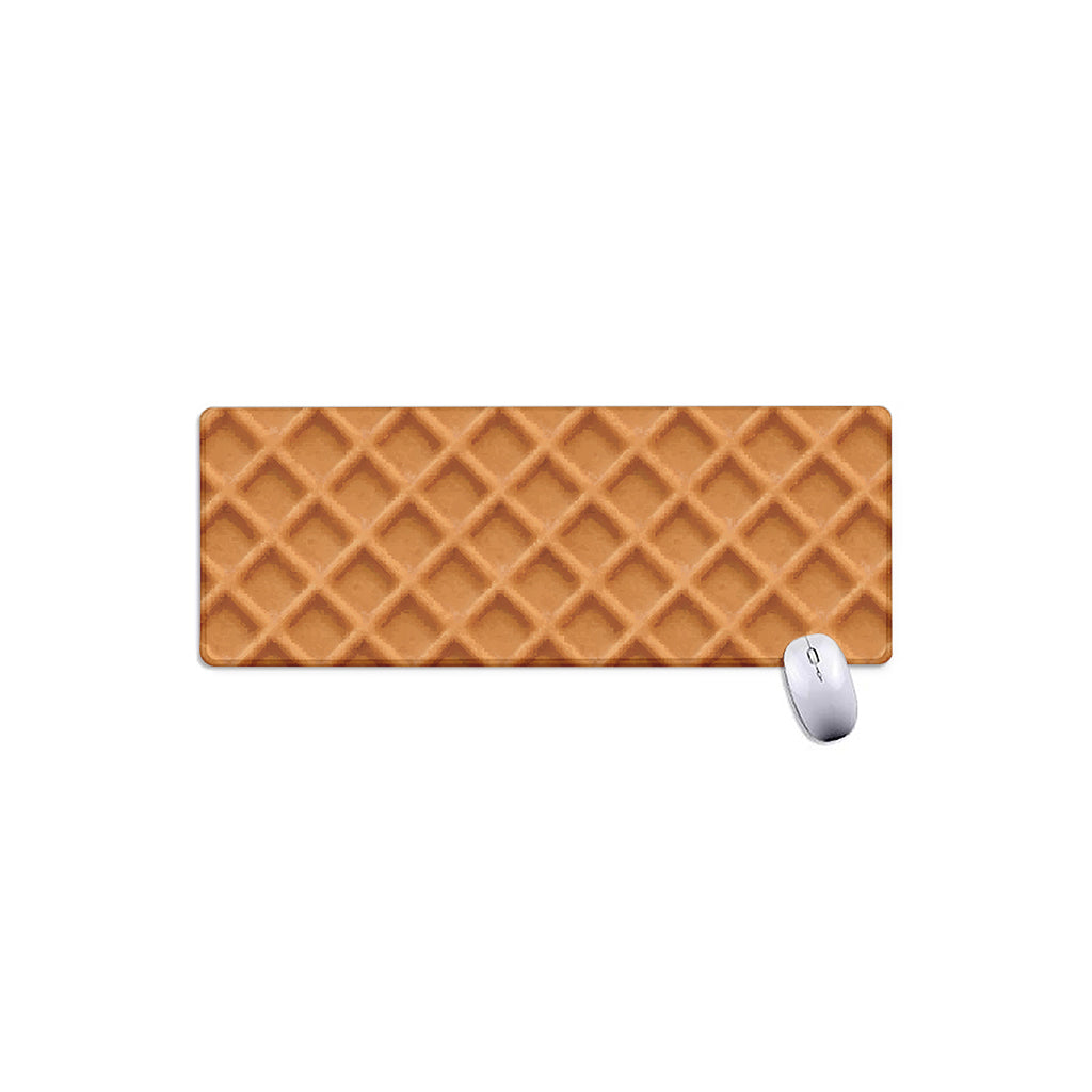 Waffle Pattern Print Extended Mouse Pad