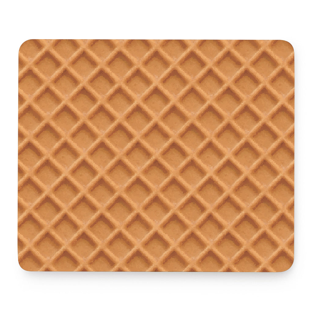 Waffle Pattern Print Mouse Pad