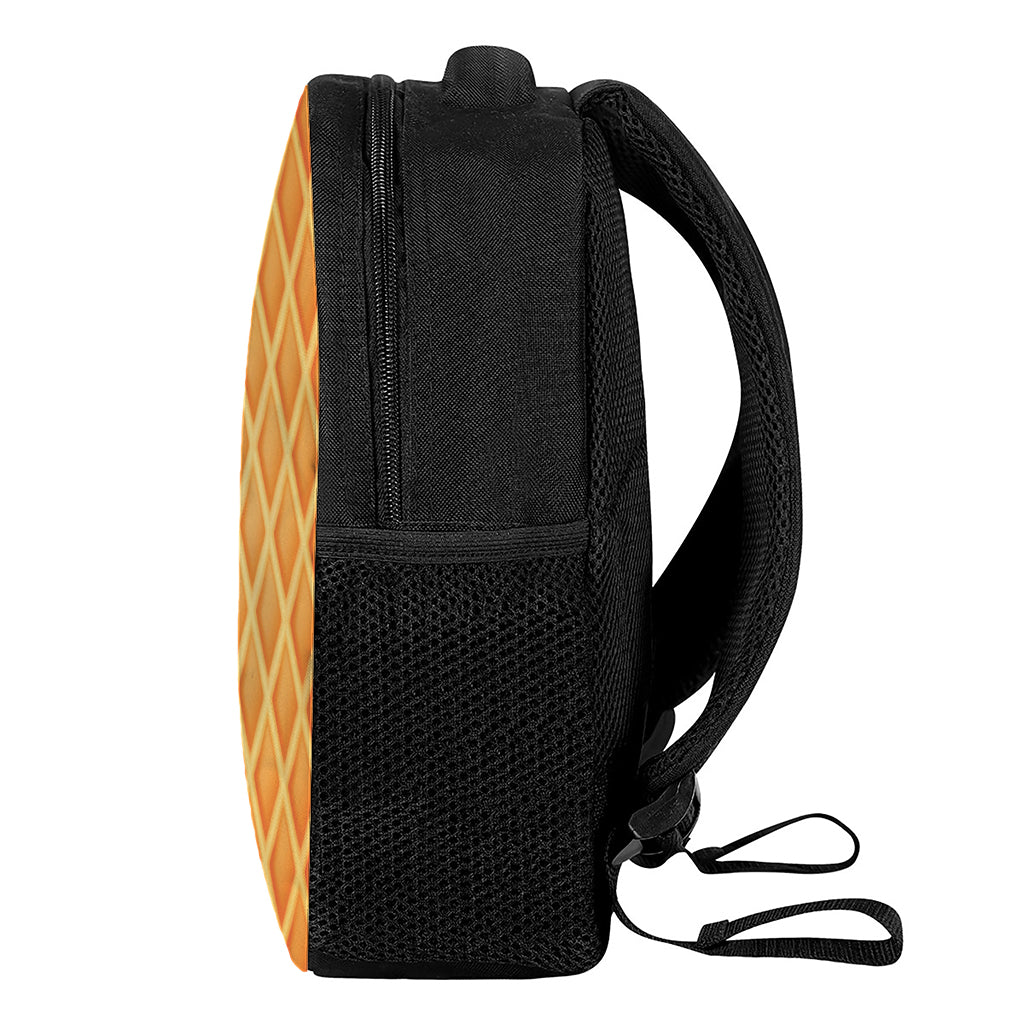 Waffle Print Casual Backpack