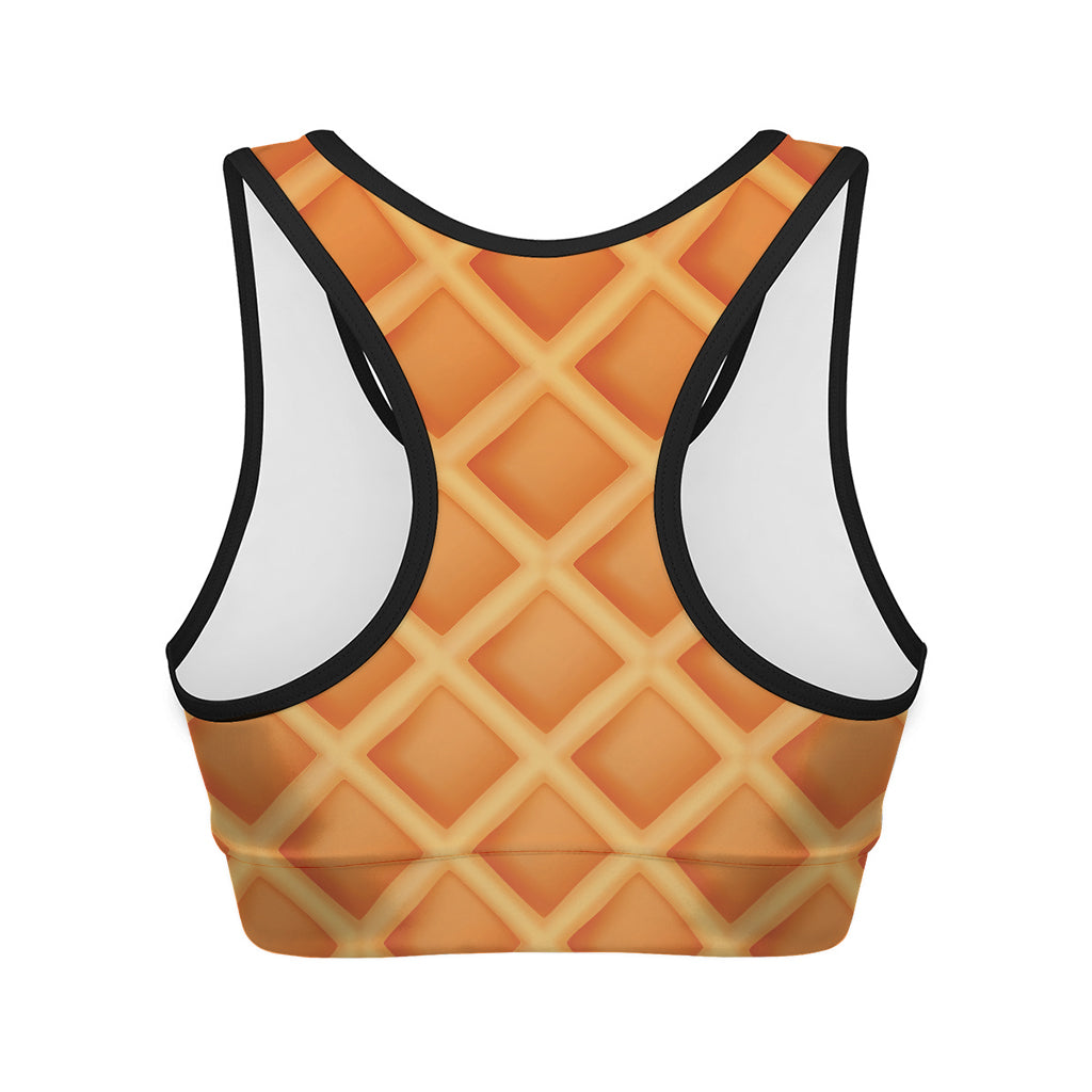 Waffle Print Women's Sports Bra