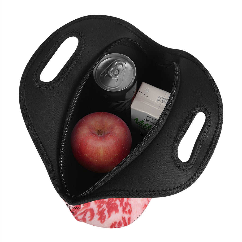 Wagyu Beef Meat Print Neoprene Lunch Bag