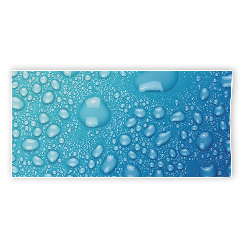 Water Drops Print Beach Towel