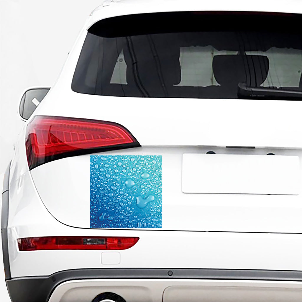 Water Drops Print Car Sticker