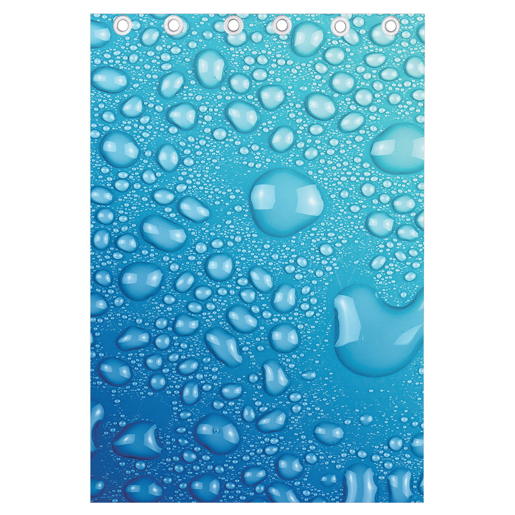 Water Drops Print Curtain