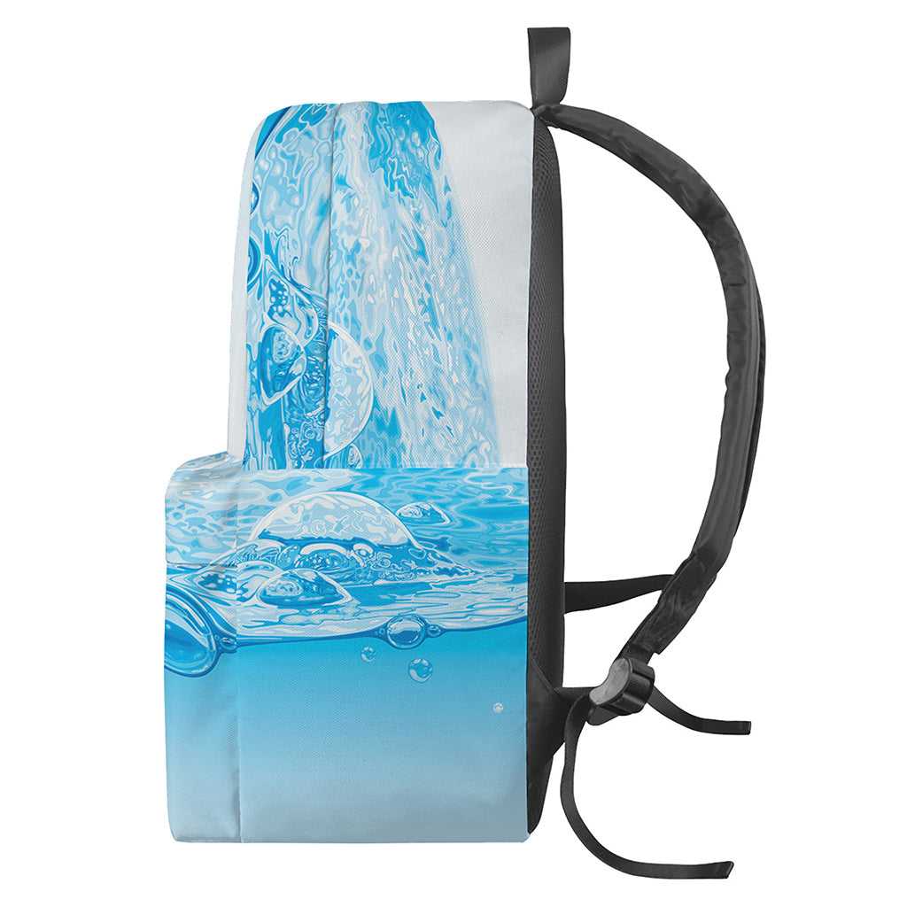 Water Wave Print Backpack