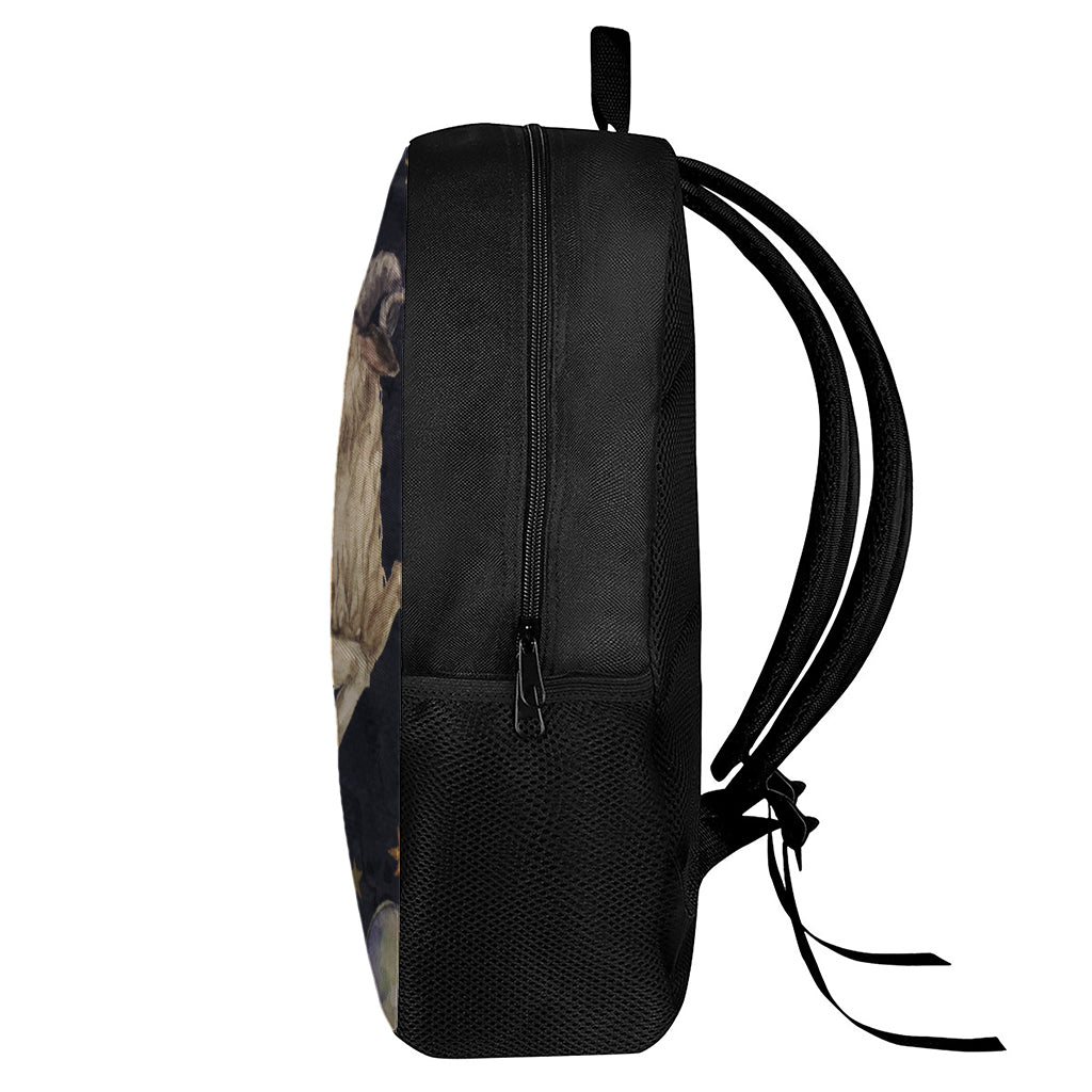 Watercolor Aries Zodiac Sign Print 17 Inch Backpack