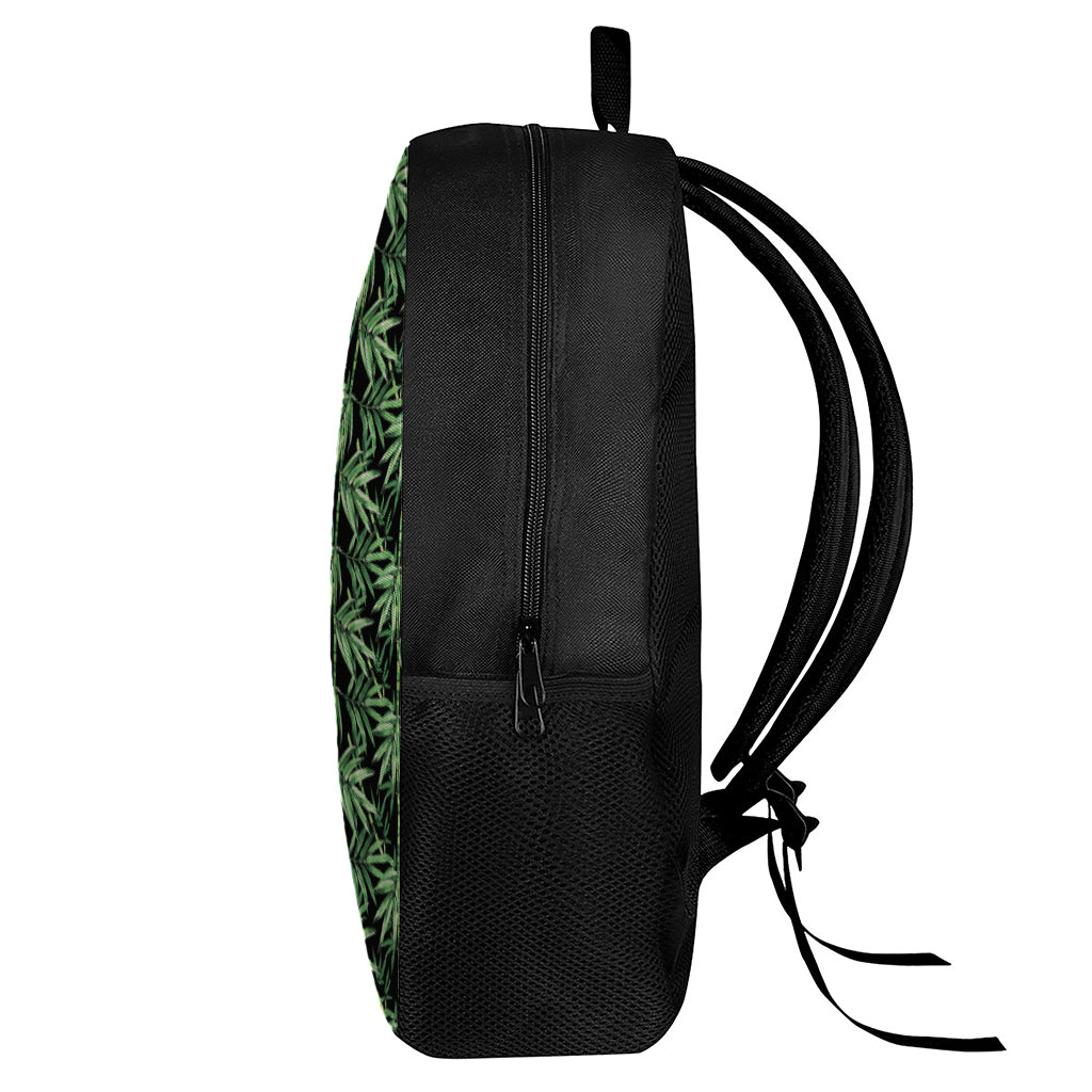 Watercolor Bamboo Pattern Print 17 Inch Backpack