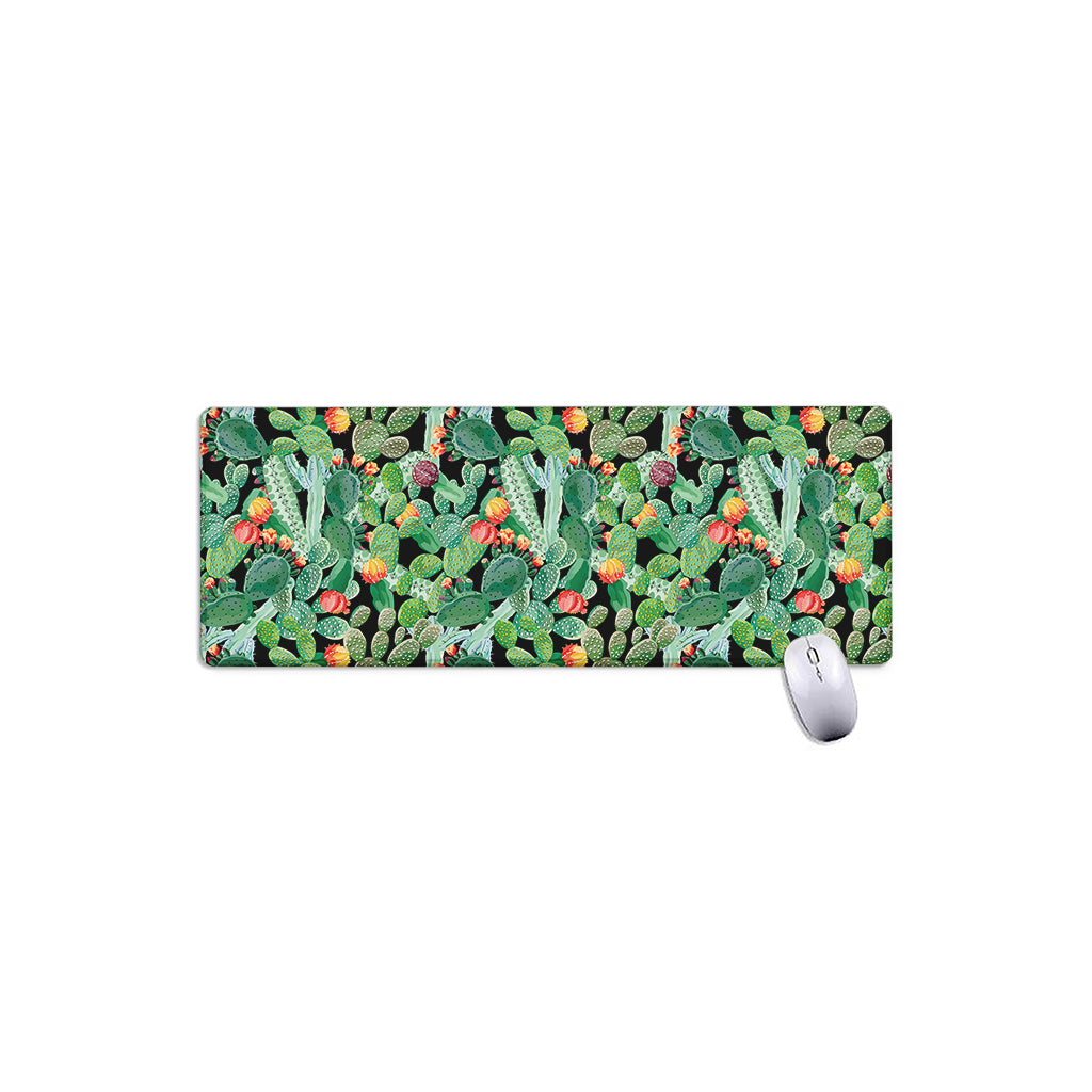 Watercolor Cactus Plant Print Extended Mouse Pad