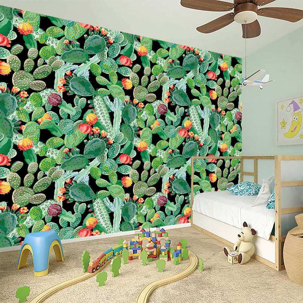 Watercolor Cactus Plant Print Wall Sticker