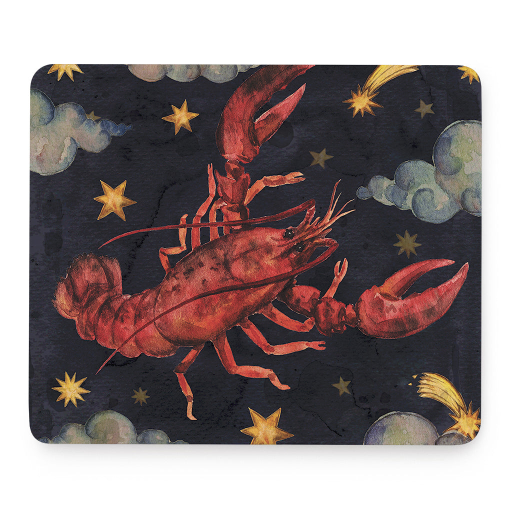 Watercolor Cancer Zodiac Sign Print Mouse Pad