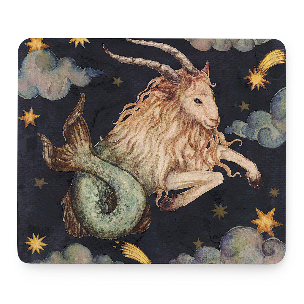 Watercolor Capricorn Zodiac Sign Print Mouse Pad