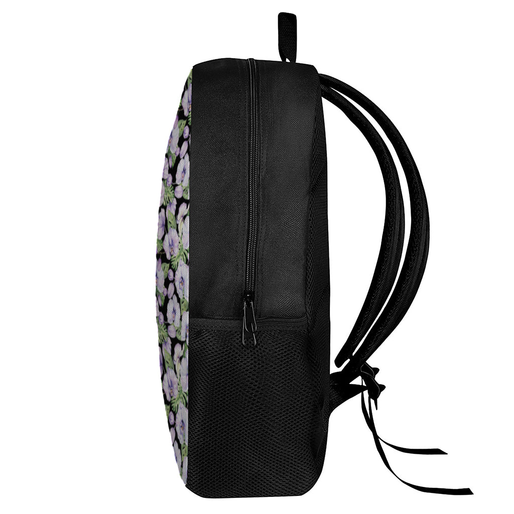 Watercolor Cattleya Pattern Print 17 Inch Backpack