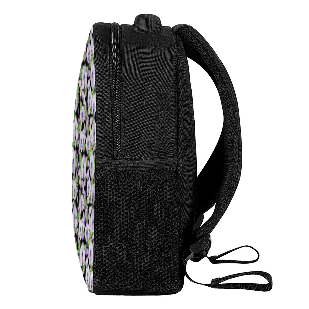 Watercolor Cattleya Pattern Print Casual Backpack
