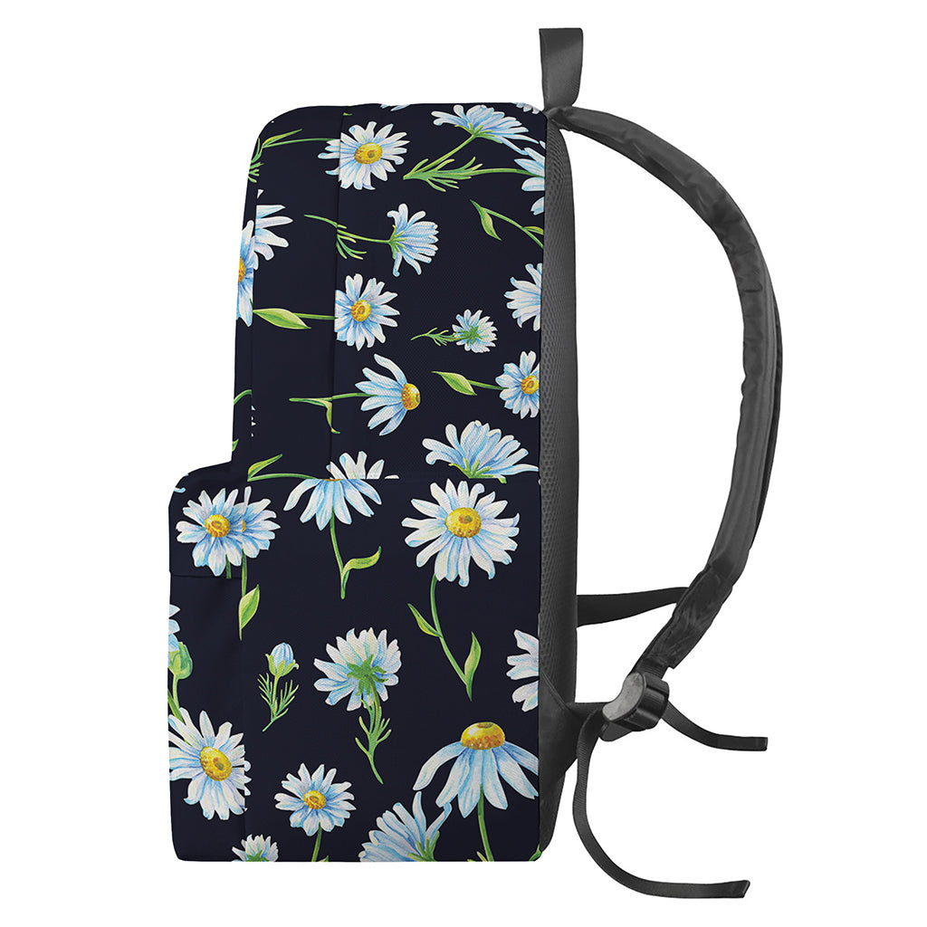 Watercolor Daisy Floral Pattern Print Backpack