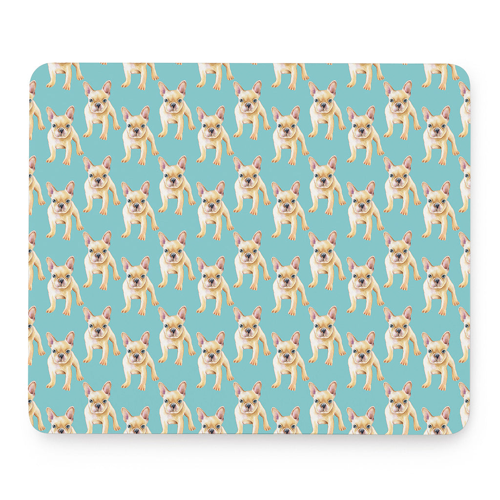Watercolor French Bulldog Puppy Print Mouse Pad