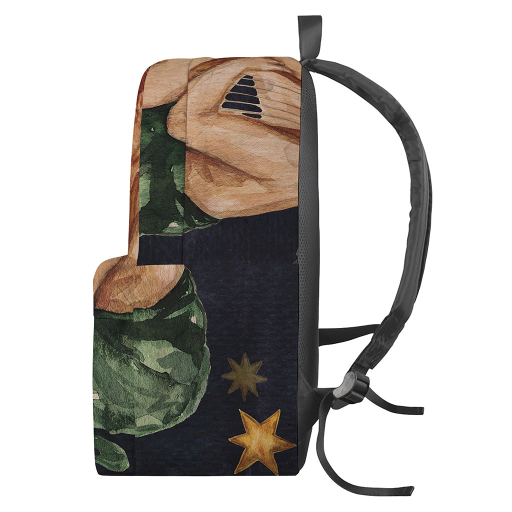 Watercolor Gemini Zodiac Sign Print Backpack