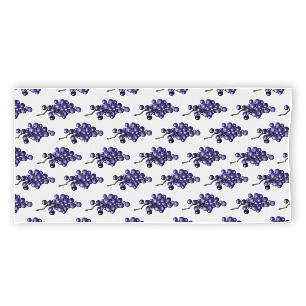 Watercolor Grape Pattern Print Beach Towel