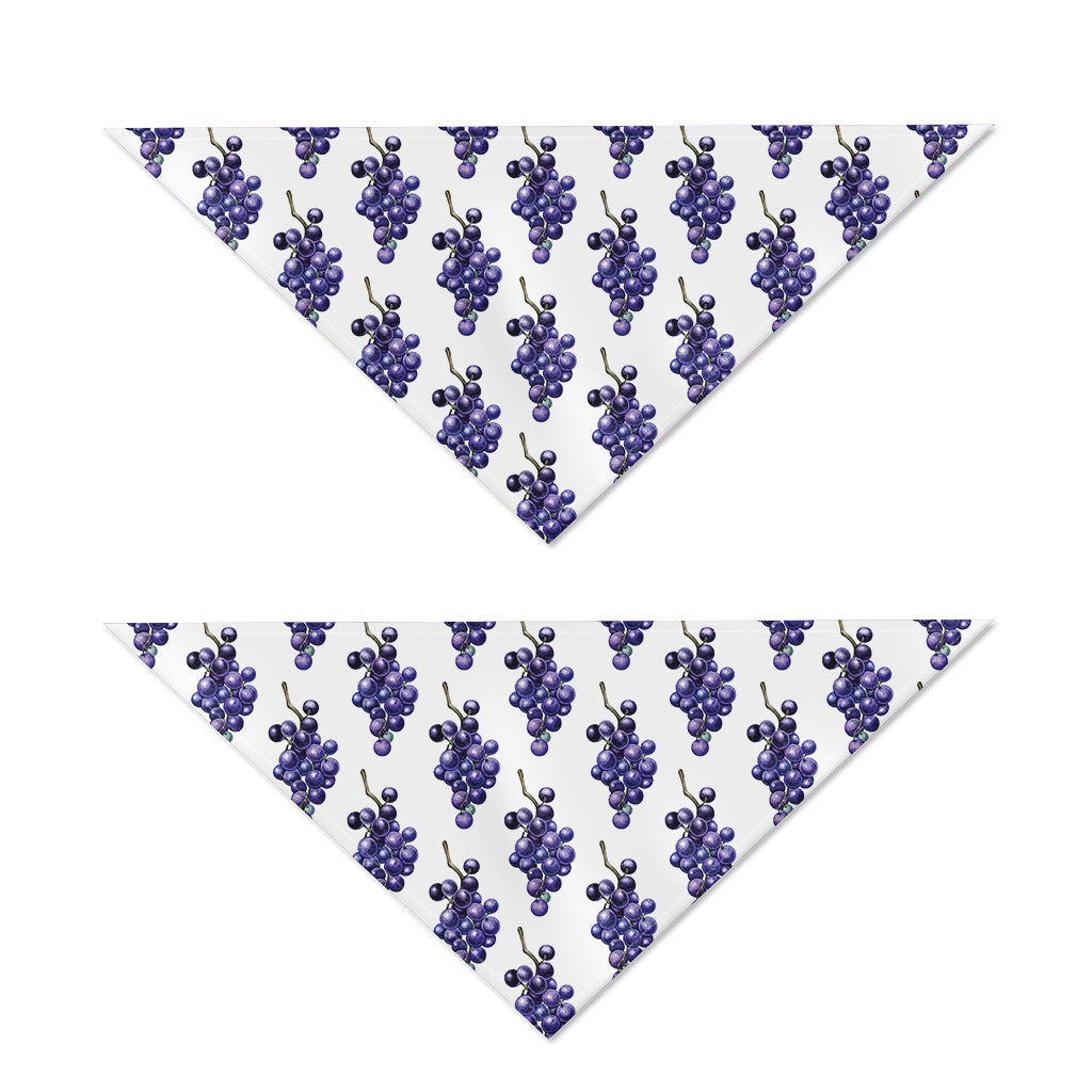 Watercolor Grape Pattern Print Dog Bandana