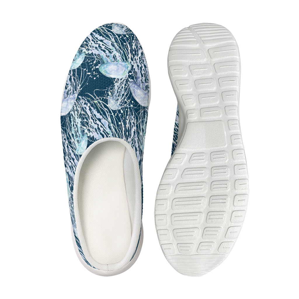 Watercolor Jellyfish Pattern Print Mesh Casual Shoes