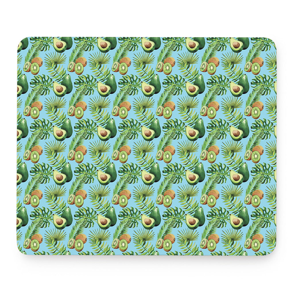 Watercolor Kiwi And Avocado Print Mouse Pad