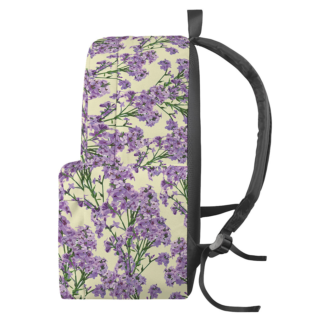 Watercolor Lavender Pattern Print Backpack
