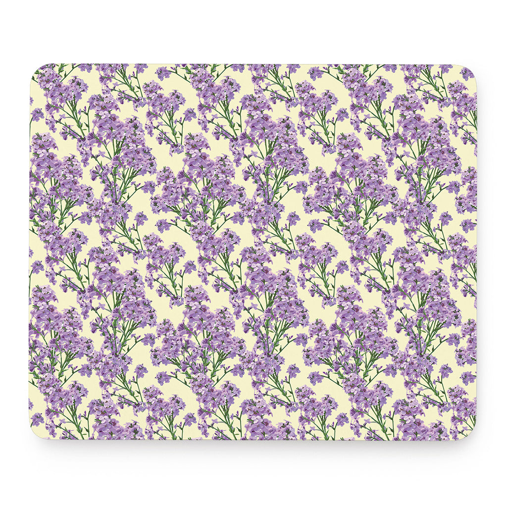 Watercolor Lavender Pattern Print Mouse Pad