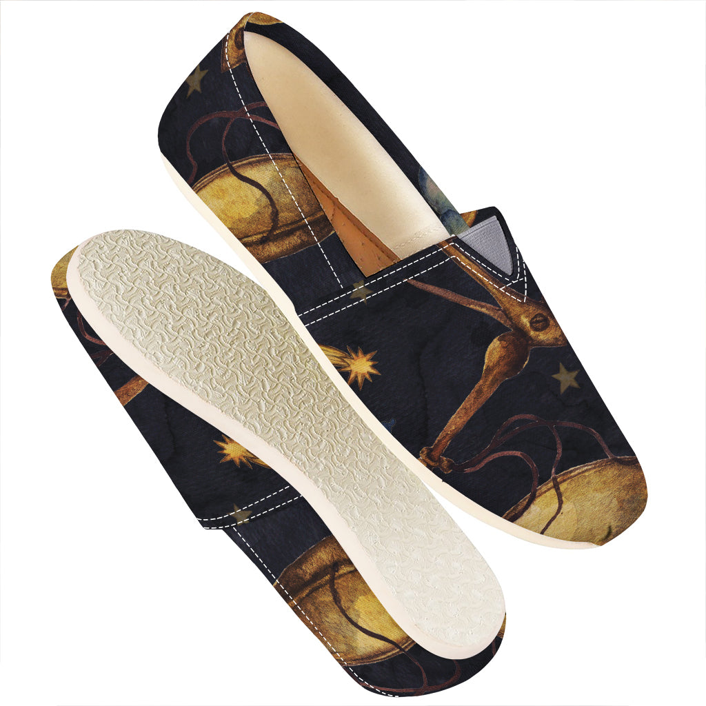 Watercolor Libra Zodiac Sign Print Casual Shoes