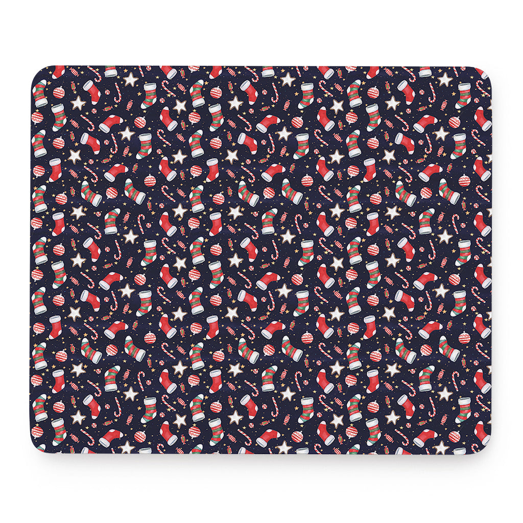 Watercolor Merry Christmas Pattern Print Mouse Pad