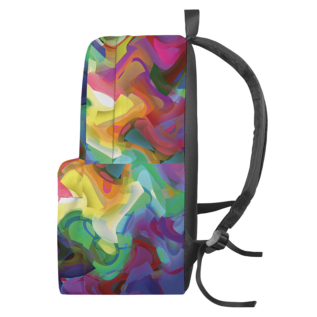 Watercolor Psychedelic Print Backpack