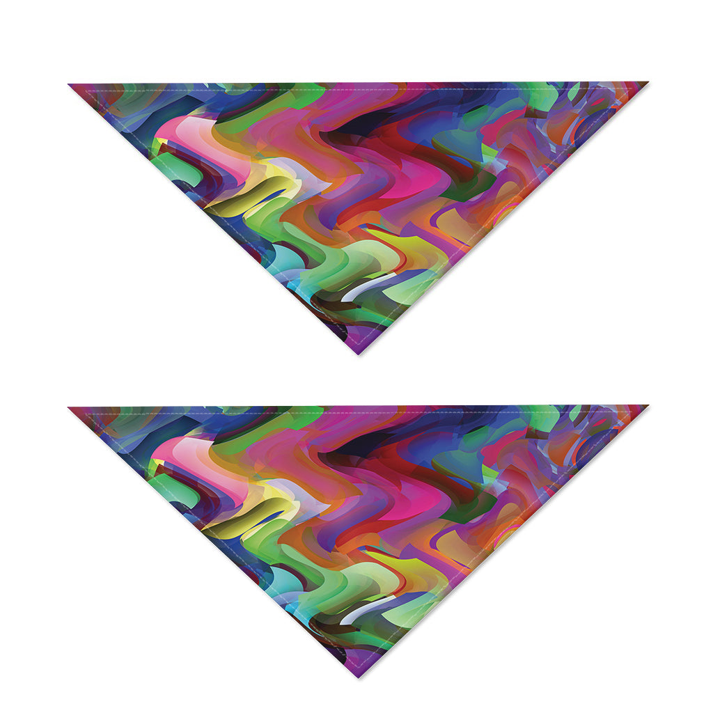Watercolor Psychedelic Print Dog Bandana