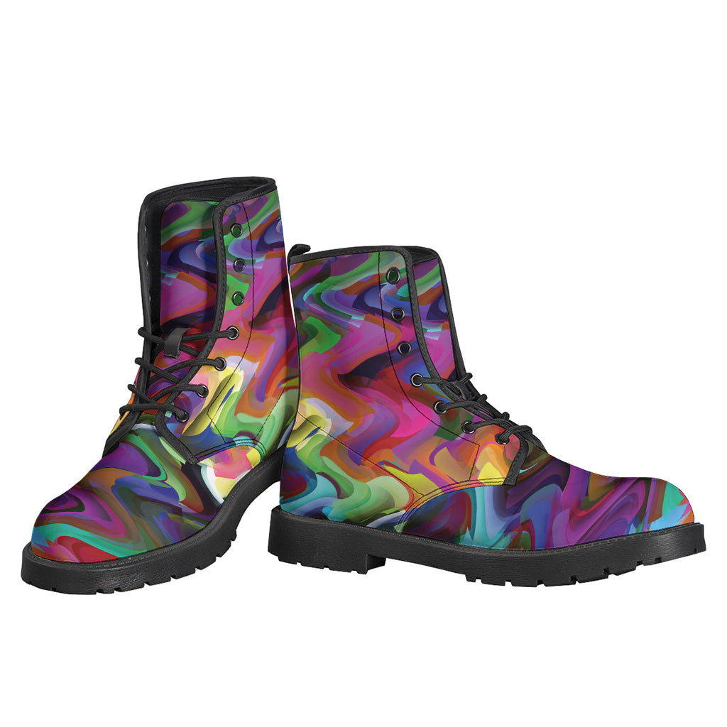 Watercolor Psychedelic Print Backpack