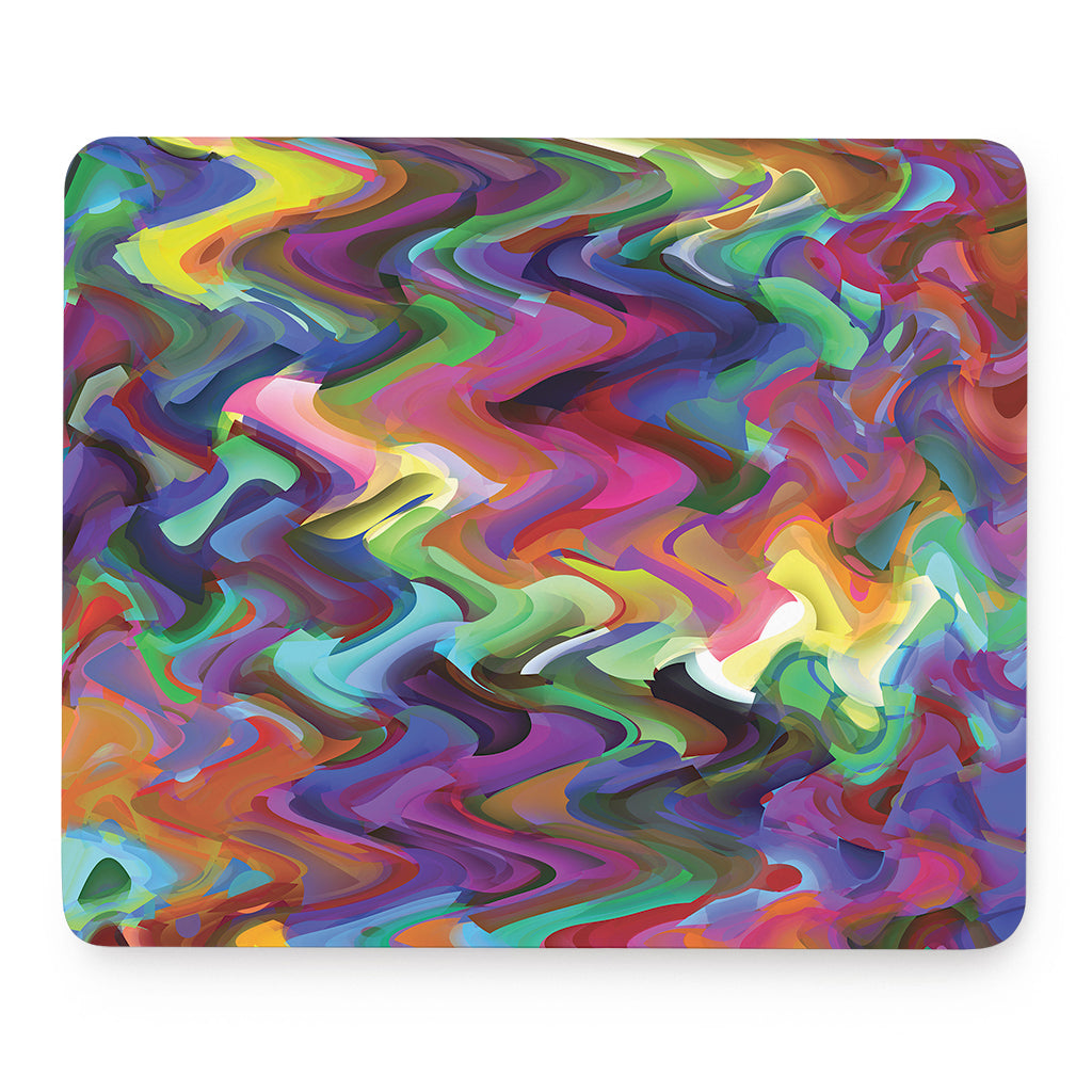 Watercolor Psychedelic Print Mouse Pad