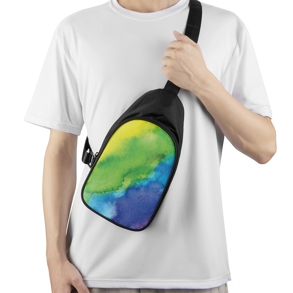 Watercolor Rainbow LGBT Pride Print Chest Bag