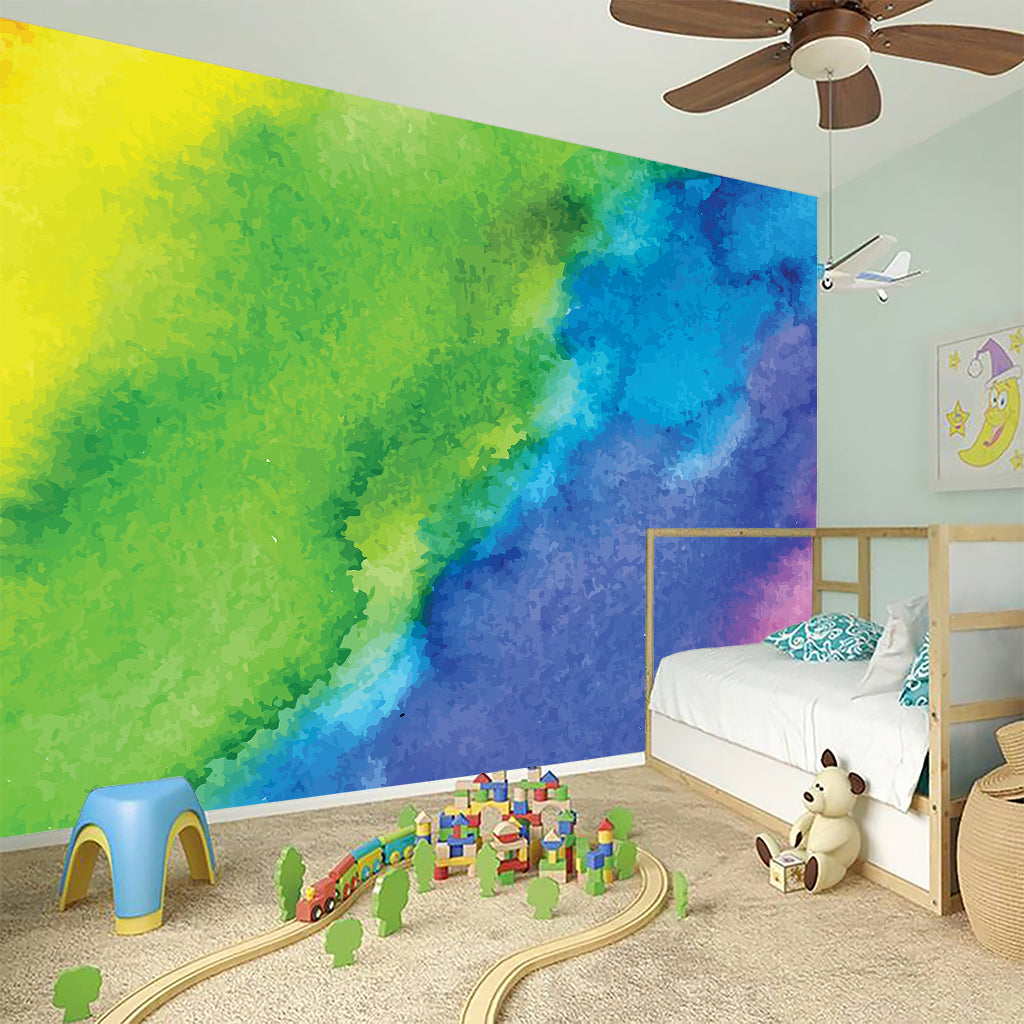 Watercolor Rainbow LGBT Pride Print Wall Sticker