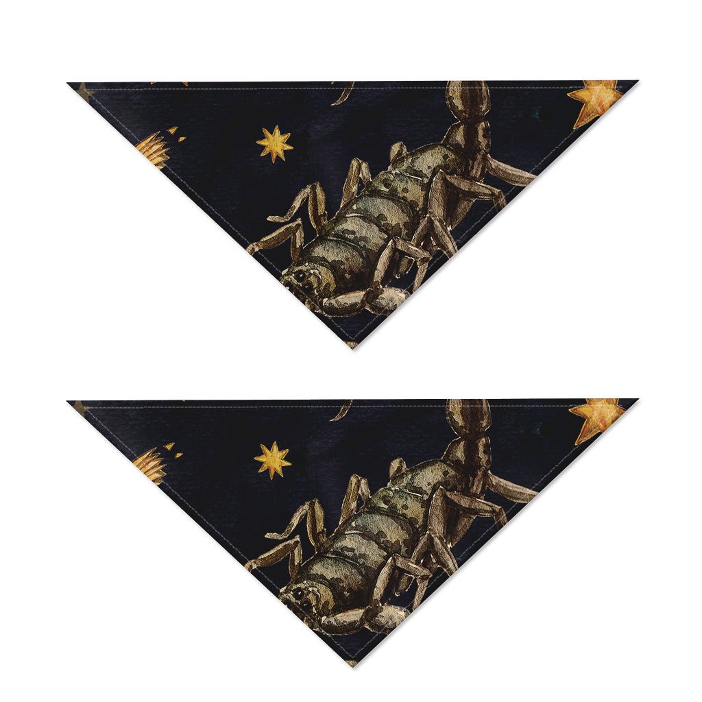 Watercolor Scorpio Zodiac Sign Print Dog Bandana