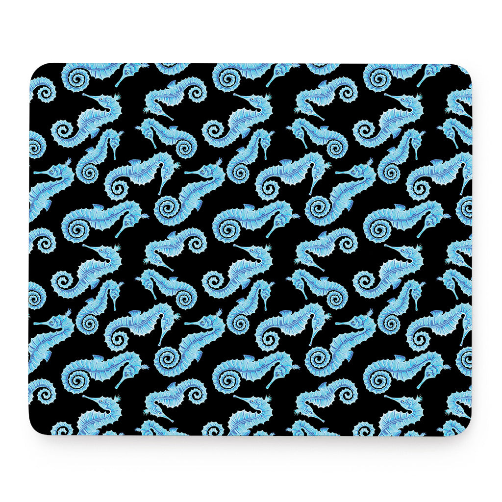 Watercolor Seahorse Pattern Print Mouse Pad