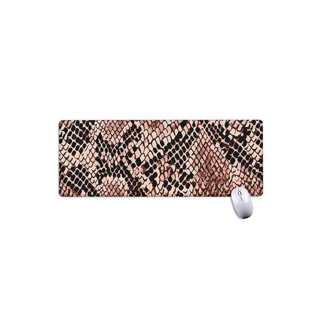 Watercolor Snakeskin Print Extended Mouse Pad