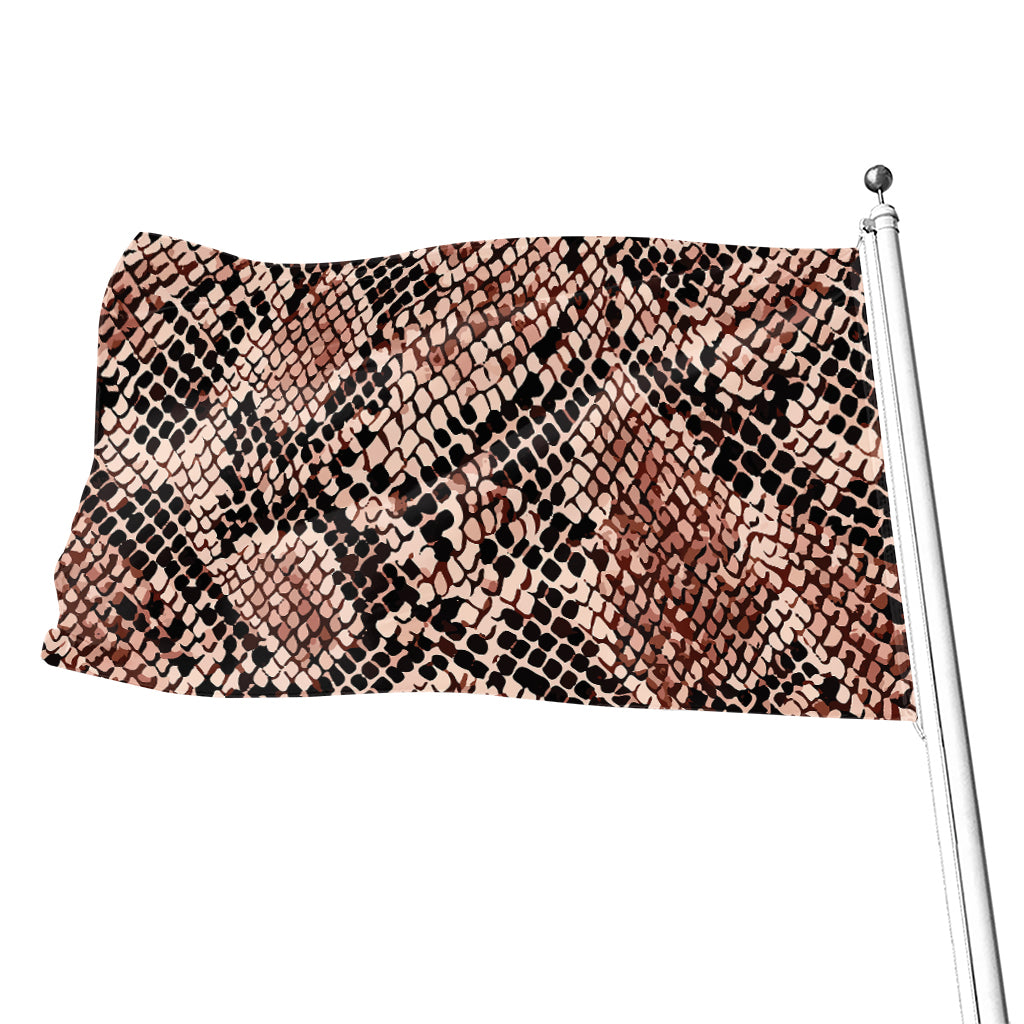 Watercolor Snakeskin Print Flag