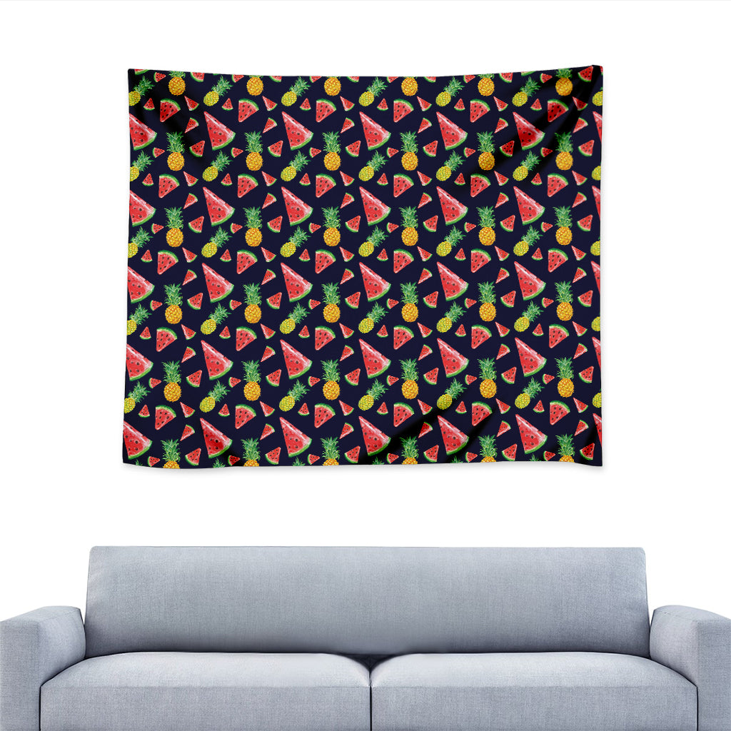 Watercolor Tropical Pattern Print Tapestry