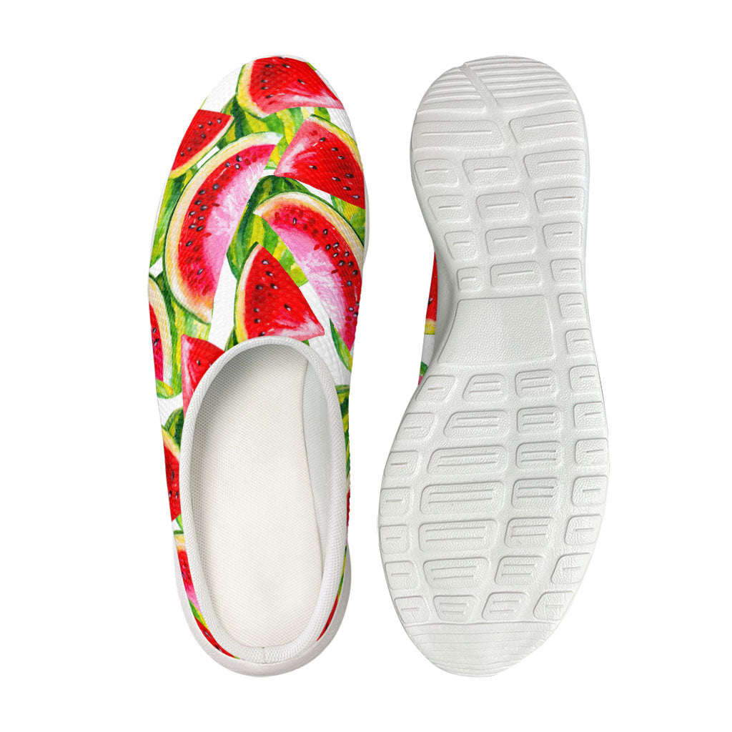 Watercolor Watermelon Pattern Print Mesh Casual Shoes