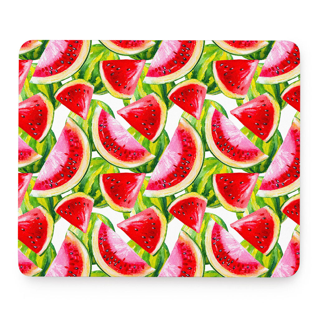 Watercolor Watermelon Pattern Print Mouse Pad