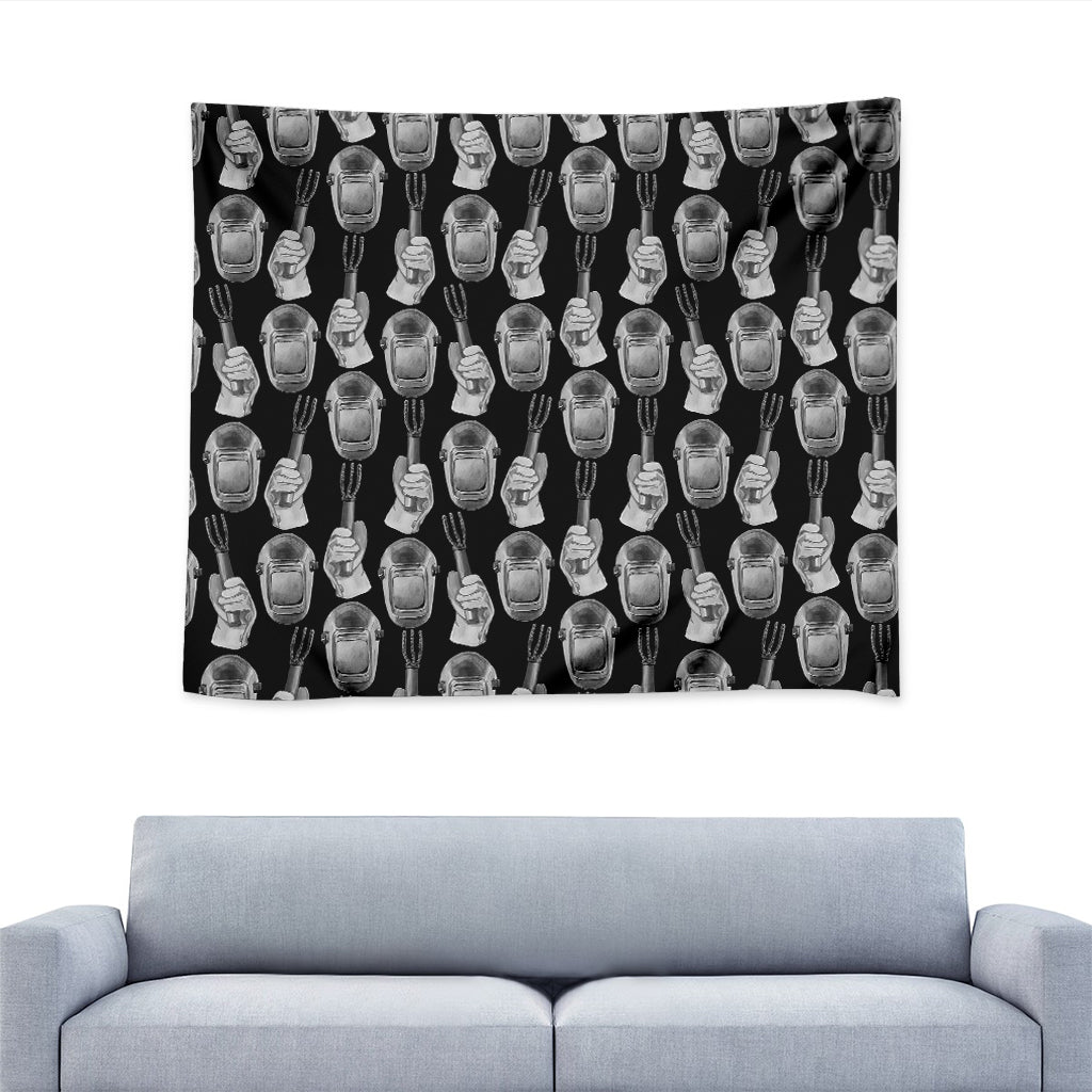 Watercolor Welder Pattern Print Tapestry