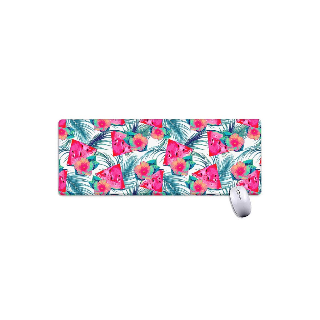 Watermelon Teal Hawaiian Pattern Print Extended Mouse Pad