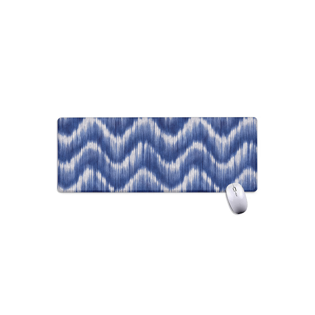 Wavy Shibori Pattern Print Extended Mouse Pad