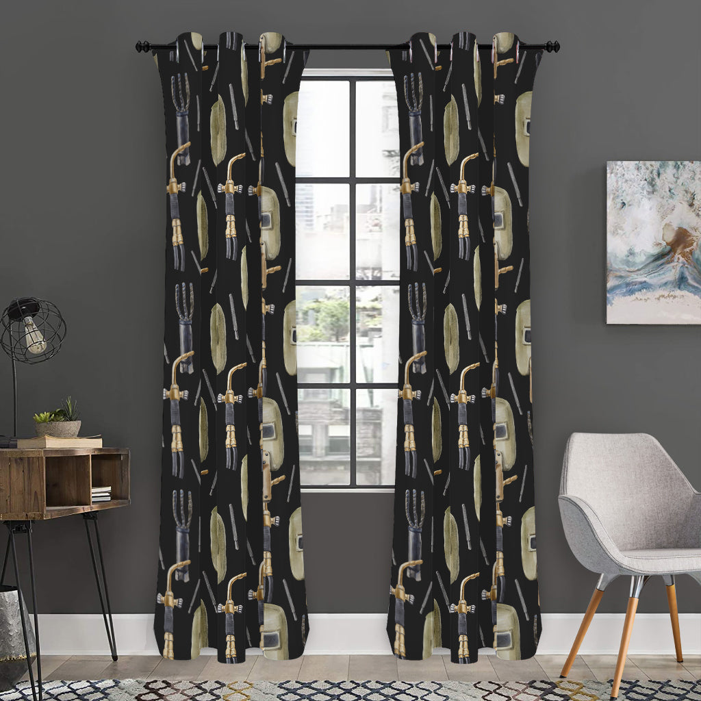 Welder Mask Print Pattern Hooded Blanket