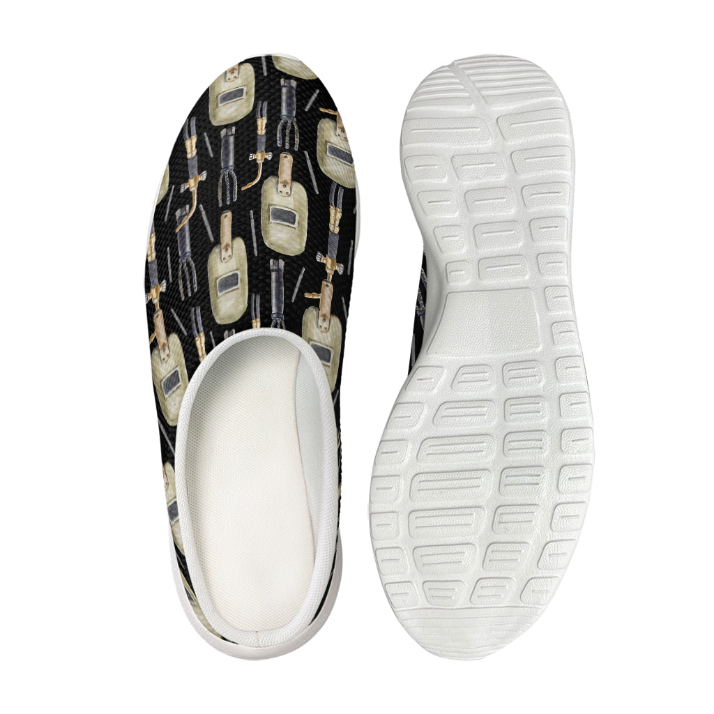 Welding Mask Pattern Print Mesh Casual Shoes