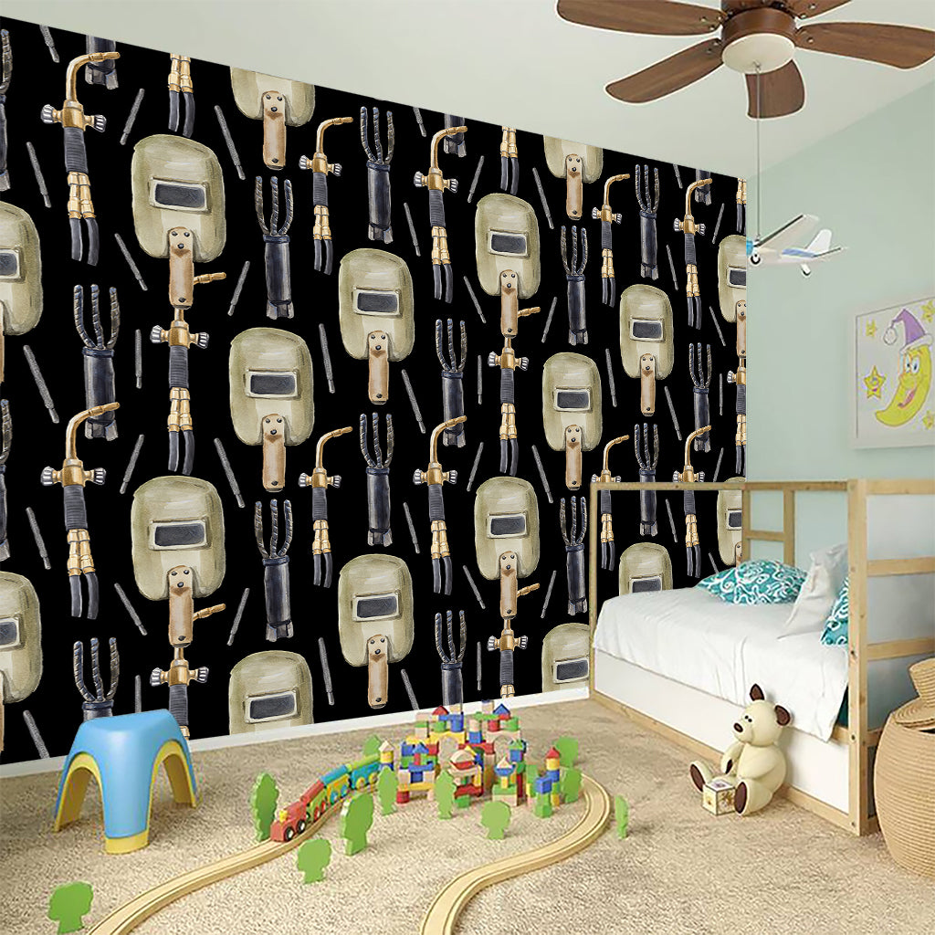Welding Mask Pattern Print Wall Sticker