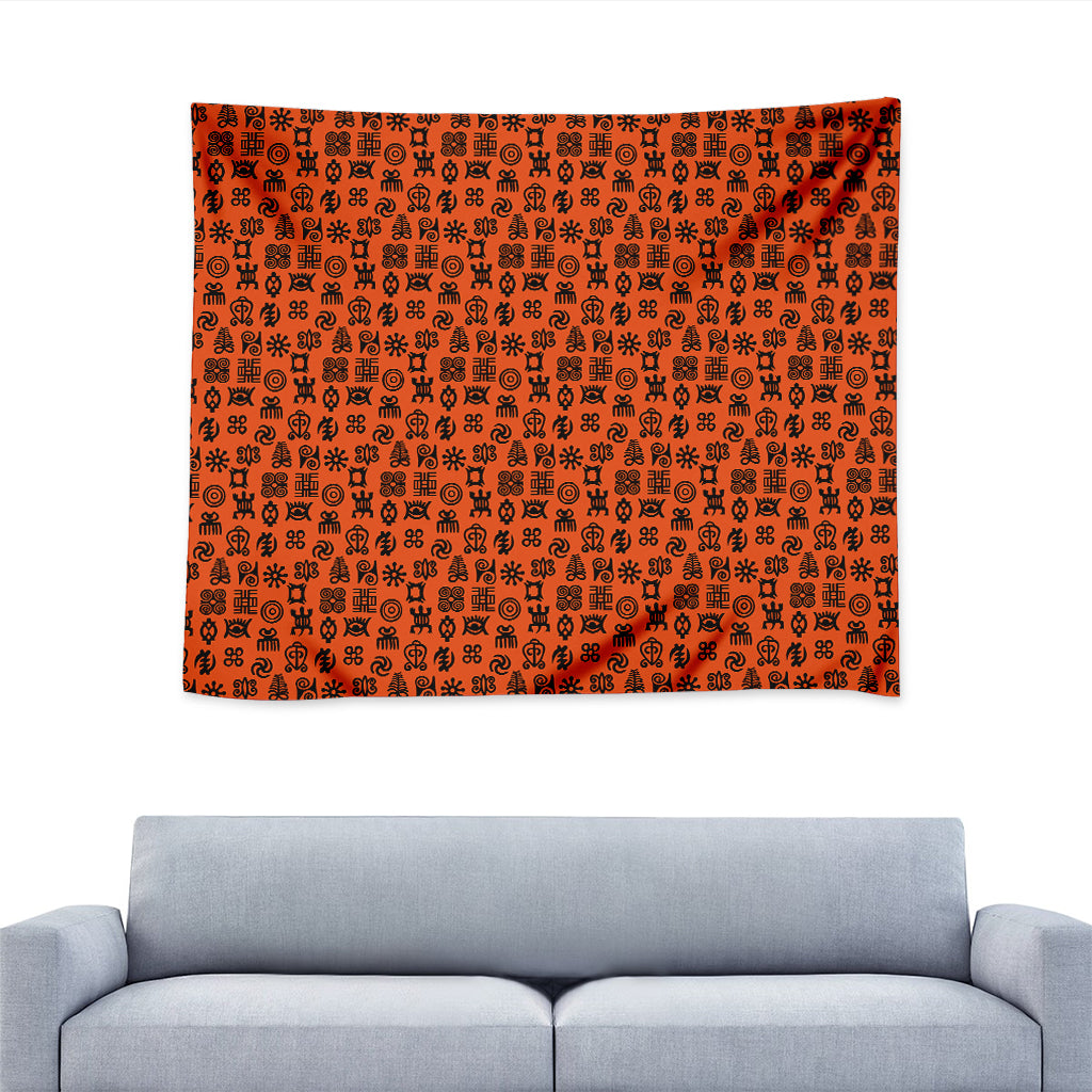West African Adinkra Symbols Print Tapestry