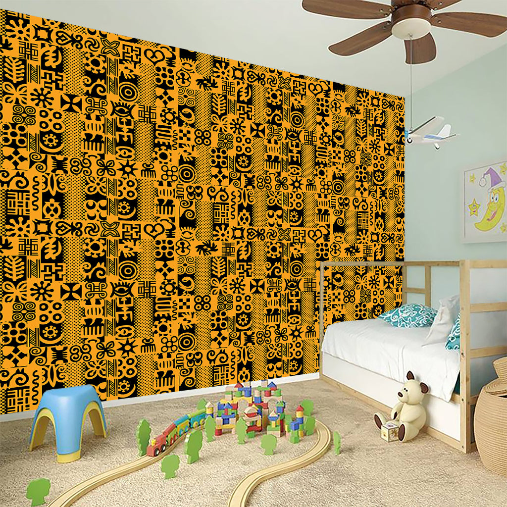 West African Adinkra Tribe Symbols Wall Sticker